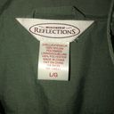 Northern Reflections Vintage 90"s  sage green embroidered outdoor Vest Size:Large Photo 6