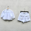 3 piece set Parentezi Valerie Crop Top w/ Tank Dania Skort Set White Women XS Photo 11