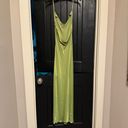 Meshki Adela Cowl Midi Dress With Pearl Trim - Parakeet Green  Dress Photo 3