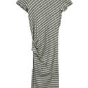 James Perse  Striped Tucked Maxi Dress - Gray/White - 1 (Small) Photo 6