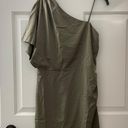 TCEC | NWOT | One Shoulder Asymmetrical Dress | S | Olive | CD01234 Photo 0