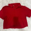 Goodfellow & Co Cropped Red Polo Photo 0