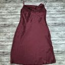 David's Bridal DB Studio Women's Midi Slip Cowl Dress 10 Merlot Burgundy Garnet Red Adjustable Photo 3