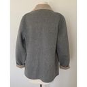 Talbots  Open Front Jacket Two Tone Wool Blend Tan Grey Coat Sz M Photo 2