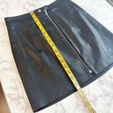 n: Philanthropy Faux Leather Front Zip Mini Skirt Women's Size Small EUC Photo 9