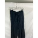 Elan  Tie front Crinkle Side Slit  Beach Pants Black Size Medium Photo 2