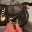 wilson's leather Vintage whimsigoth Y2K Rare Leather Mini Baguette  Bag purse  Night Heavy Chain Photo 7