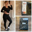 32 Degrees Heat Ribbed Leggings 32 Degrees Athleisure Black Medium NEW Layering Photo 3