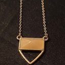 American Eagle Y2K  Yellow Citrine Crystal Triangle Necklace Photo 1