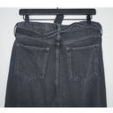 Banana Republic  Premium Denim High Rise Wide Leg Tie Waist Jeans Black Size 31 Photo 5
