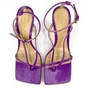 Bottega Veneta  Stretch Strappy Purple Leather Heel Sandals Size EU 35.5 Photo 10