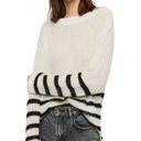 All Saints Lune Lightweight Wool Blend Sweater with Black Stripes Size S NW Photo 0