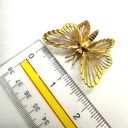 Monet  gold tone vintage butterfly brooch Photo 7