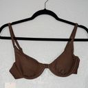 ANDIE NWT  Espresso Brown The Sicily Swimsuit Top Size Small Photo 1