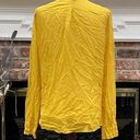 BCBGMAXAZRIA 100% silk  yellow sheer button-down top/M/Excellent cond. Photo 8