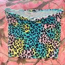 Charlotte Russe y2k  cheetah print rainbow fold over mini skirt Photo 1