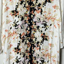 Band of Gypsies  Multi Floral Duster Cardigan Open Front Midi 3/4 Sleeve Medium Photo 3