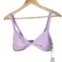 ANDIE NWT  Swim The Caicos Triangle Bikini Top Removable Cups M Lavender #3021 Photo 0