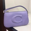 Coach Silver / Light Violet Smooth Leather Nolita 19 #CR364 Photo 2