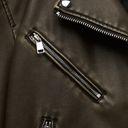 ZARA jacket bikerdistressed oversize casual faux leather Photo 7