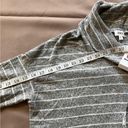 BKE  Women’s Cowl Neck Sweater Gray With White strips size Small Photo 4