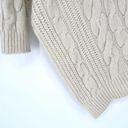 Listicle  Cozy Cable Knit Turtleneck Sweater Pointed Hem Cream S/M Photo 3