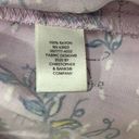 Christopher & Banks Womens Pastel Floral Top Purple Lilac Paisley Lightweight Textured Blouse Photo 4