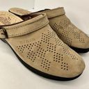 Daisy Fly Flot Womens Size 39 Leather Suede Slingback Mules  Italian Comfort Tan Photo 9