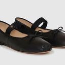 ANINE BING  Jolie Flats Black Leather Mary Janes Photo 0