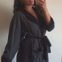 Victoria's Secret Vintage Y2K Victoria’s Secret Country Velvet Cotton Blue Green Red Plaid Robe Photo 2