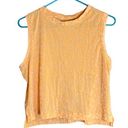 All In Motion  Orange Oversized Athletic Top with Solid and Sheer Print Photo 0