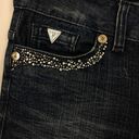 Guess Vintage  Daredevil Rhinestone Bootcut Jeans Size 27 Photo 2