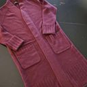 360 Cashmere  Burgundy Larissa Cashmere Cardigan Wine Photo 3