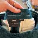 Vans Teal Green Corduroy Checkered Plaid Range Elastic Relaxed Pants Small Photo 6