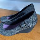 blowfish  Grey Black Tweed Wedges with Buckles Photo 2