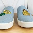 Sam Edelman  Evelina Sequin Beaded Pineapple Lemon Slip On Sneakers Blue 8 Photo 3