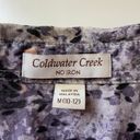 Coldwater Creek Purple Floral Blouse Photo 4