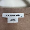 Lacoste  Extra Fine Merino Wool Button Front Cardigan NWOT Academia Sweater Photo 7