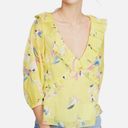 Tanya Taylor Lourdes Yellow Blouse Photo 0