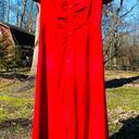 DKNY Size 4 Cherry Red Maxi Dress Photo 0