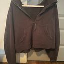 Lululemon Black Scuba Oversized Half-Zip Hoodie Photo 4