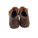 L.L.Bean  Brown Leather Lace Up Womens Shoes Size 9.5M Casual Moc Flat Loafer Photo 3