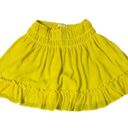 Tularosa  Yellow Chiffon Mini Skirt Size Small Photo 1