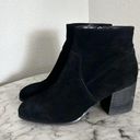 Blondo  Womens Sondra Ankle Boots Booties Size 9 M Black Suede Stacked Heel Photo 2