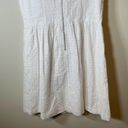 Kensie  White Yellow Jeweled Shift Embroidered Sleeveless Dress Size S Photo 5