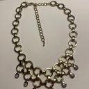 Cookie Lee Signed  Two Tone Costume Necklace Adjustable Length Photo 6