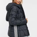 Adidas Originals three stripe slim fit padded jacket in black size small Photo 7