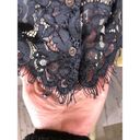 Club Monaco  Black Lace Cropped Top size small Photo 9