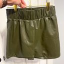 Hope's NWT Shop  Leather Texture Olive Shorts  Photo 5