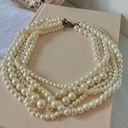 American Vintage Vintage “Cordelia” Five Strand Pearl Necklace 19.5” Classic Maximal Chunky  Photo 0